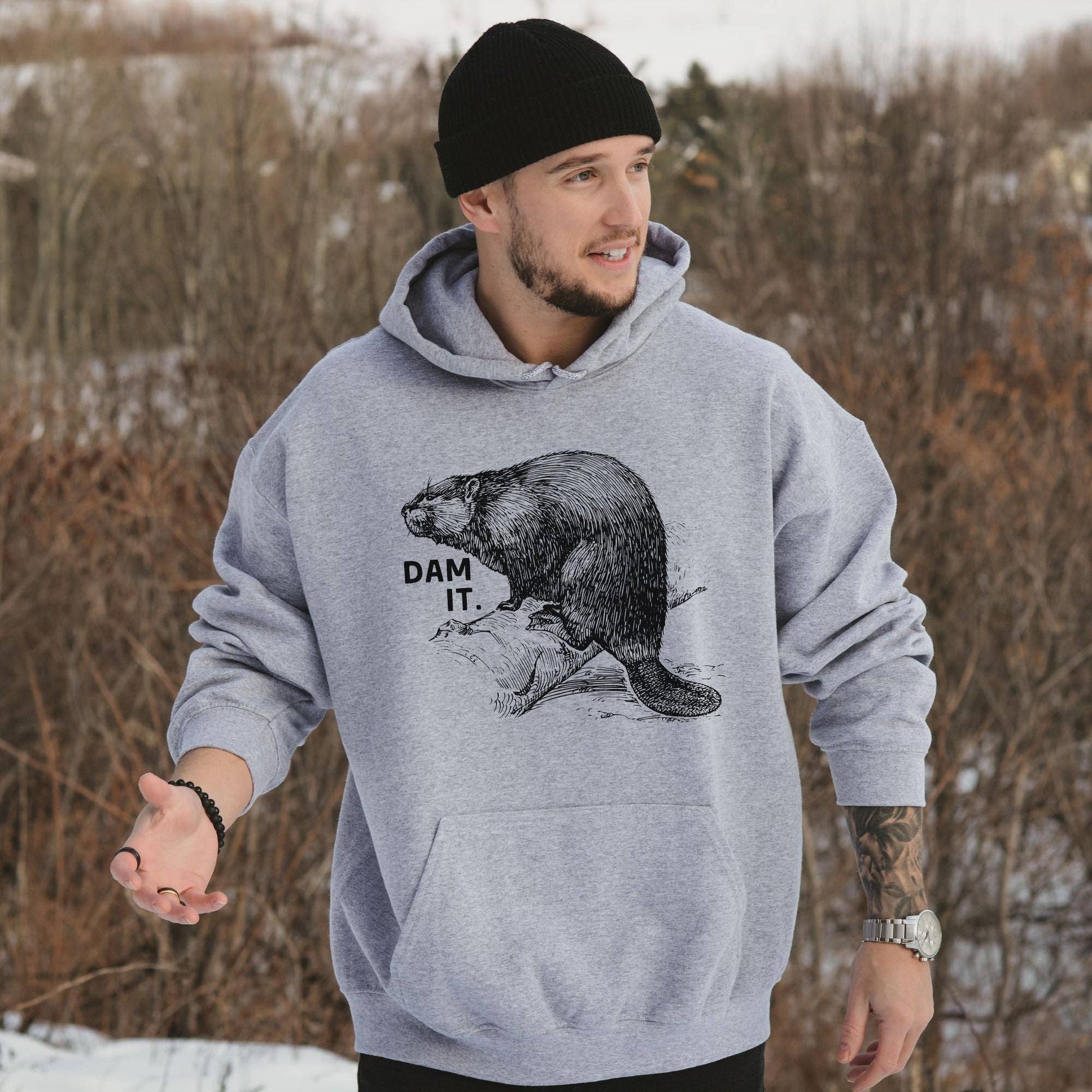 Dam It Hilarious Beaver Unisex Sweatshirt - Hoodie/Crewneck