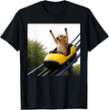 Funny Labrador Dog Riding Roller Coaster Meme for Dog Lovers T-Shirt Unisex T-shirt, Sweatshirt, Hoodie, Long Sleeve Tee