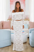 Endless East Top and Maxi Skirt Set - Off White