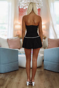 Plot Twist Mini Dress - Black