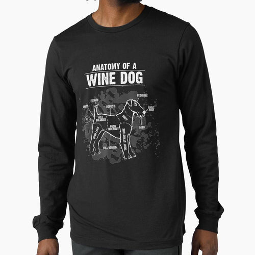 Anatomy Of A Wine Dog Breed Puppy Pet Lover Pun Gift by saigeorion Unisex T-shirt, Sweatshirt, Hoodie, Long Sleeve Tee