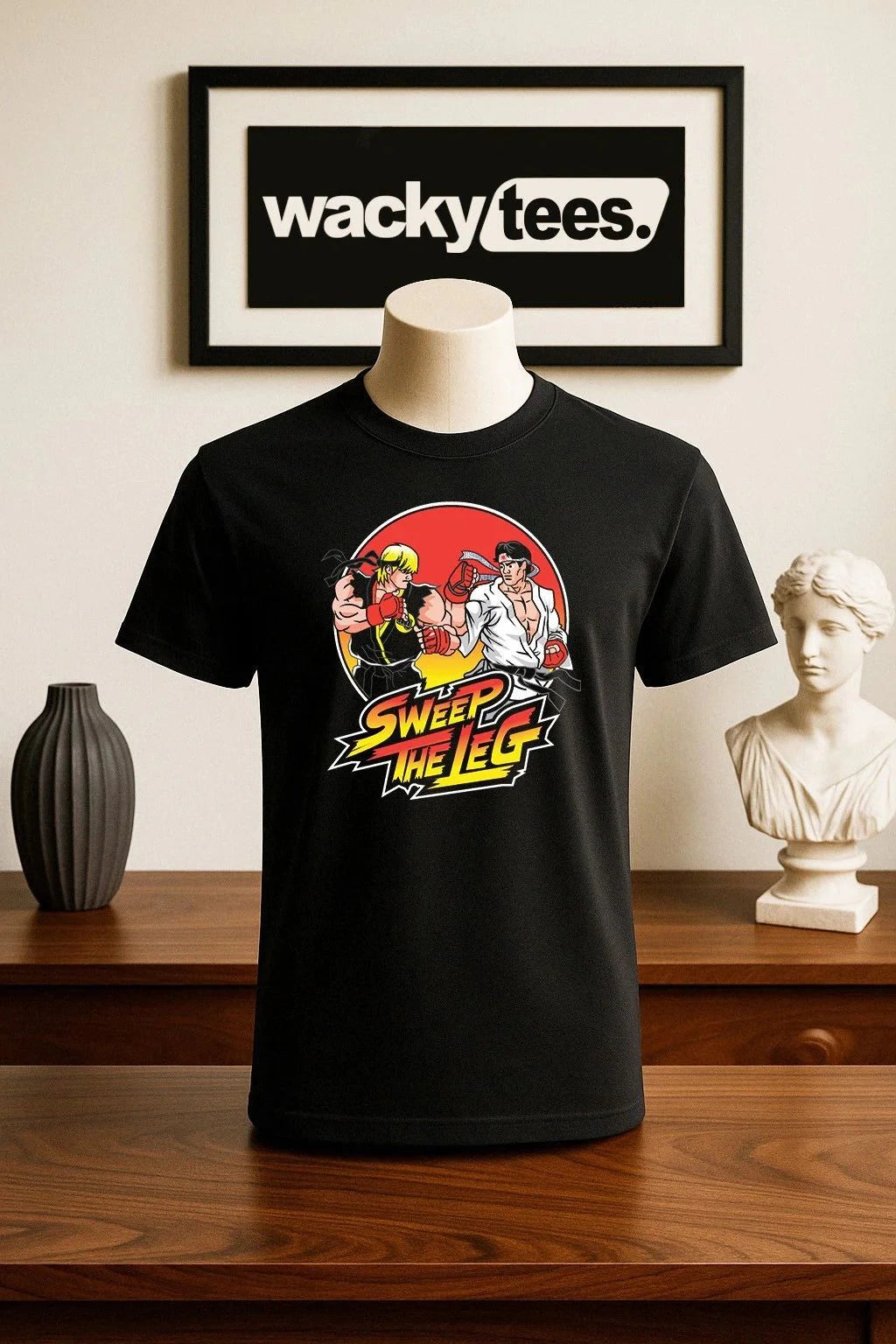 Cobra Kai Sweep The Leg Street Fighter Gaming Style Graphic Tee Shirt Unisex T-shirt, Sweatshirt, Hoodie, Long Sleeve Tee